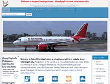 Tablet Screenshot of airportchandigarh.com
